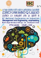 ششمین کنفرانس ملی تازه یافته ها در مدیریت و مهندسی صنایع با تاکید بر کارآفرینی در صنایع